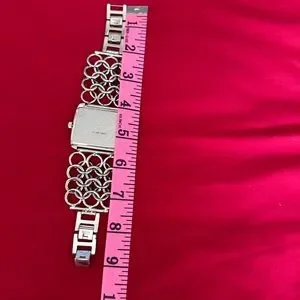 Ed Hardy Flower Dial Silver Tone Case Chain Link Style Band Watch 7 Inch Ed Hardy | Accessories | Ed Hardy Flower Dial Silver Tone  main image 3